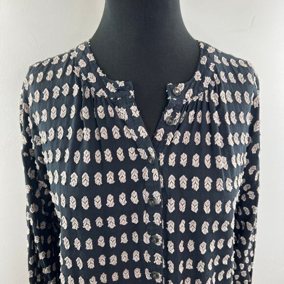 Pilcro by Anthropologie The Tavi Textured Button-Down Shirt Top Size Petite XS - Picture 3 of 9